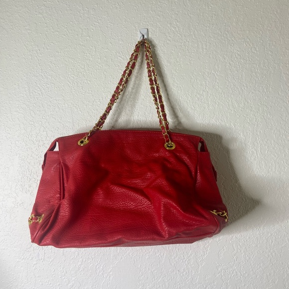 Mark. Vibrant Red Bag with Gold Details - Picture 5 of 11